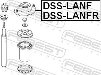 Febest DSS-LANFR - Опора стійки амортизатора, подушка autozip.com.ua