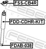 Febest FDD-CDHR-KIT - Пилозахисний комплект, амортизатор autozip.com.ua