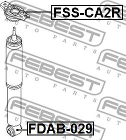 Febest FDAB-029 - Сайлентблок стійки, амортизатора autozip.com.ua