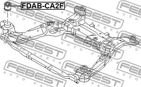 Febest FDAB-CA2F - Втулка, балка мосту autozip.com.ua