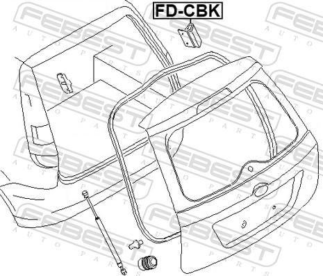 Febest FD-CBK - Буфер, бампер autozip.com.ua