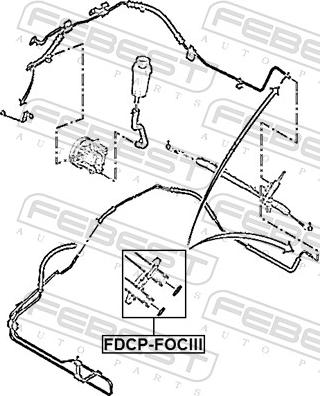 Febest FDCP-FOCIII - Кільце ущільнювача валу, насос гідропідсилювача autozip.com.ua