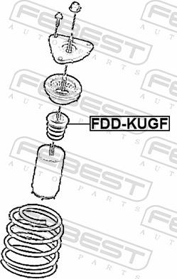 Febest FDD-KUGF - Відбійник, буфер амортизатора autozip.com.ua