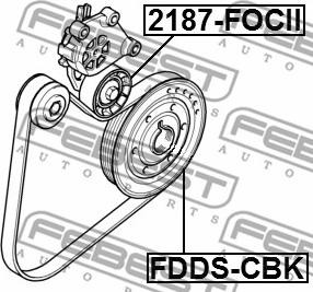 Febest FDDS-CBK - Ремінний шків, колінчастий вал autozip.com.ua