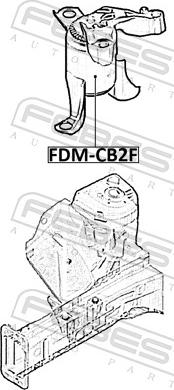 Febest FDM-CB2F - Подушка, підвіска двигуна autozip.com.ua