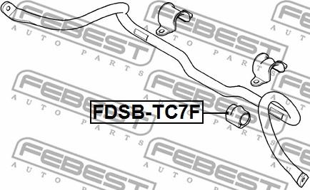 Febest FDSB-TC7F - Втулка, стабілізатор autozip.com.ua