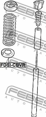 Febest FDSI-CBVR - Тарілка пружини autozip.com.ua