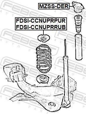 Febest FDSI-CCNUPRPUR - Тарілка пружини autozip.com.ua