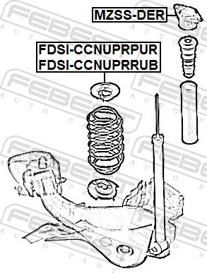 Febest FDSI-CCNUPRRUB - Тарілка пружини autozip.com.ua