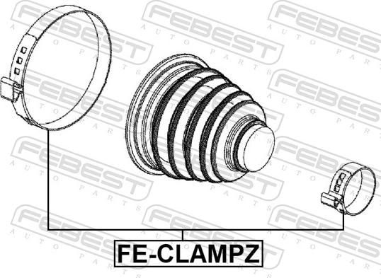 Febest FE-CLAMPZ - Хомут autozip.com.ua
