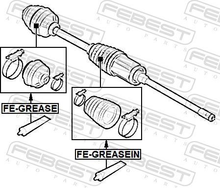Febest FE-GREASE - Молібденове мастило autozip.com.ua