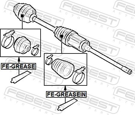 Febest FE-GREASEIN - Мастило autozip.com.ua