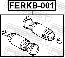 Febest FERKB-001 - Пильник, рульове управління autozip.com.ua