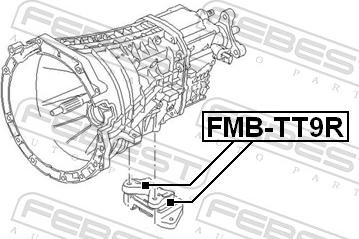 Febest FMB-TT9R - Подушка, підвіска двигуна autozip.com.ua