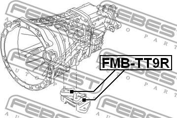 Febest FMB-TT9R - Подушка, підвіска двигуна autozip.com.ua