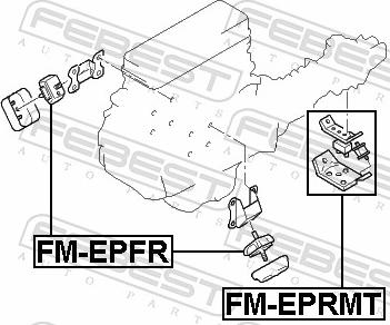 Febest FM-EPRMT - Подушка, підвіска двигуна autozip.com.ua