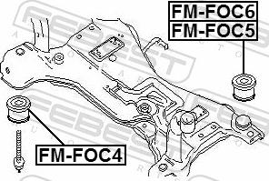 Febest FM-FOC4 - Втулка, балка мосту autozip.com.ua