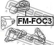 Febest FM-FOC3 - Подушка, підвіска двигуна autozip.com.ua