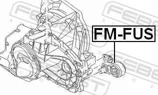 Febest FM-FUS - Подушка, підвіска двигуна autozip.com.ua