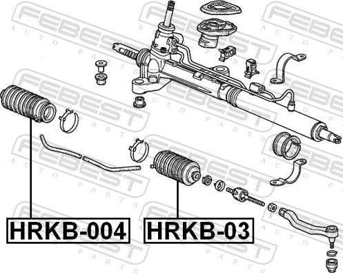 Febest HRKB-03 - Пильник, рульове управління autozip.com.ua