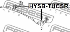 Febest HYSB-TUCSR - Втулка, стабілізатор autozip.com.ua