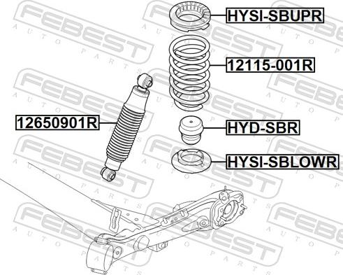 Febest HYSI-SBLOWR - Тарілка пружини autozip.com.ua