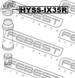 Febest HYSS-IX35R - Опора стійки амортизатора, подушка autozip.com.ua