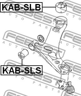 Febest KAB-SLB - Сайлентблок, важеля підвіски колеса autozip.com.ua