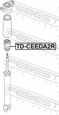 Febest KD-CEEDA2R - Відбійник, буфер амортизатора autozip.com.ua