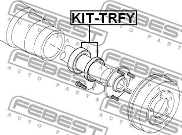 Febest KIT-TRFY - Підшипник, приводний вал autozip.com.ua