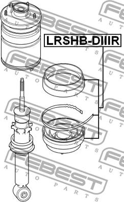 Febest LRSHB-DIIIR - Пильник амортизатора, захисний ковпак autozip.com.ua