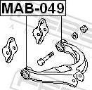 Febest MAB-049 - Сайлентблок, важіль підвіски колеса autozip.com.ua