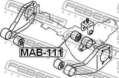 Febest MAB-111 - Опора, диференціал autozip.com.ua