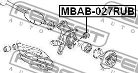 Febest MBAB-027RUB - Сайлентблок, важеля підвіски колеса autozip.com.ua