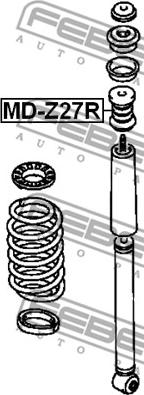 Febest MD-Z27R - Відбійник, буфер амортизатора autozip.com.ua