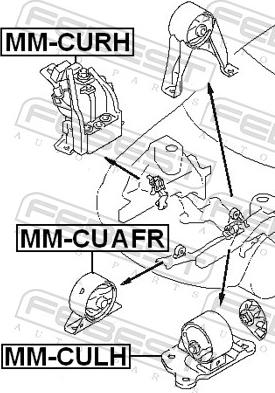 Febest MM-CUAFR - Подушка, підвіска двигуна autozip.com.ua