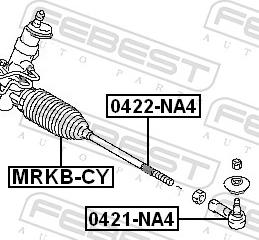 Febest MRKB-CY - Пильник, рульове управління autozip.com.ua