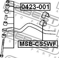 Febest MSB-CS5WF - Втулка, стабілізатор autozip.com.ua