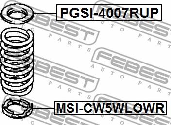 Febest MSI-CW5WLOWR - Тарілка пружини autozip.com.ua
