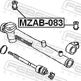 Febest MZAB-083 - Підвіска, кермове управління autozip.com.ua