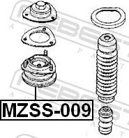 Febest MZSS-009 - Опора стійки амортизатора, подушка autozip.com.ua
