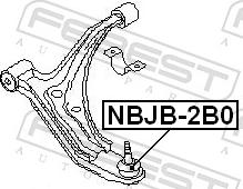 Febest NBJB-2B0 - Ремонтний комплект, що несуть / напрямні шарніри autozip.com.ua