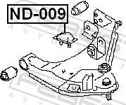 Febest ND-009 - Відбійник, буфер амортизатора autozip.com.ua