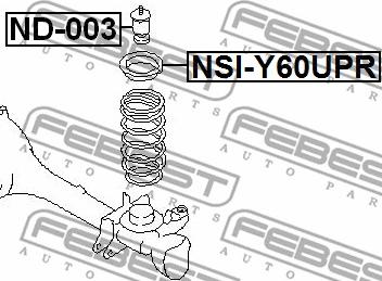 Febest ND-003 - Відбійник, буфер амортизатора autozip.com.ua