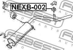 Febest NEXB-002 - Монтажний комплект, система випуску autozip.com.ua