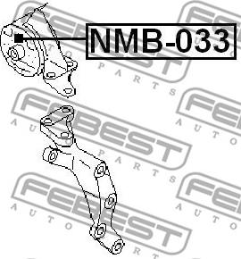 Febest NMB-033 - Подушка, підвіска двигуна autozip.com.ua