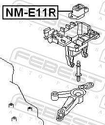 Febest NM-E11R - Подушка, підвіска двигуна autozip.com.ua