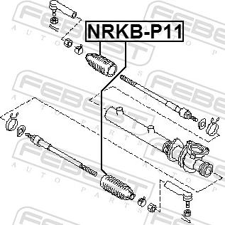 Febest NRKB-P11 - Пильник, рульове управління autozip.com.ua