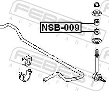 Febest NSB-009 - Підвіска, стійка валу autozip.com.ua