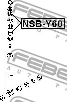 Febest NSB-Y60 - Втулка амортизатора, подушка autozip.com.ua